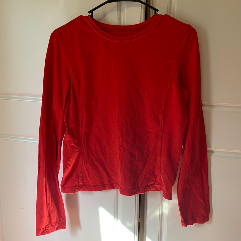 Small Athletic Works red long sleeved shirt